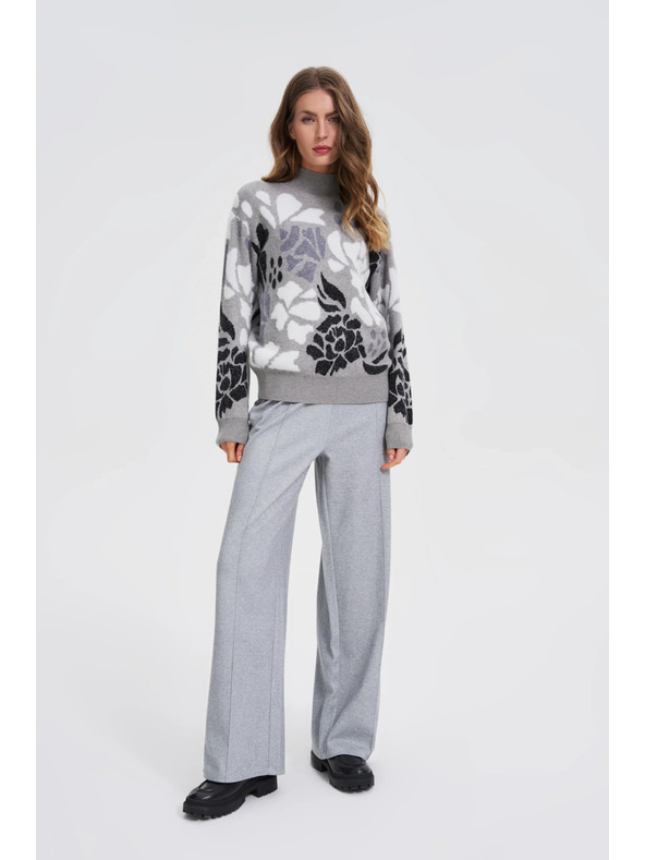 Moodo Svetr s rolákem šedý Moodo