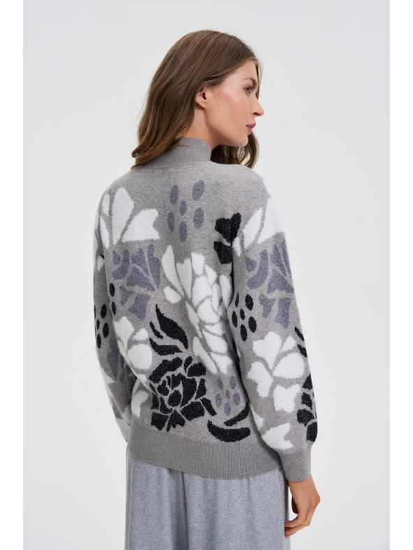 Moodo Svetr s rolákem šedý Moodo