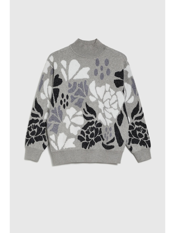 Moodo Svetr s rolákem šedý Moodo