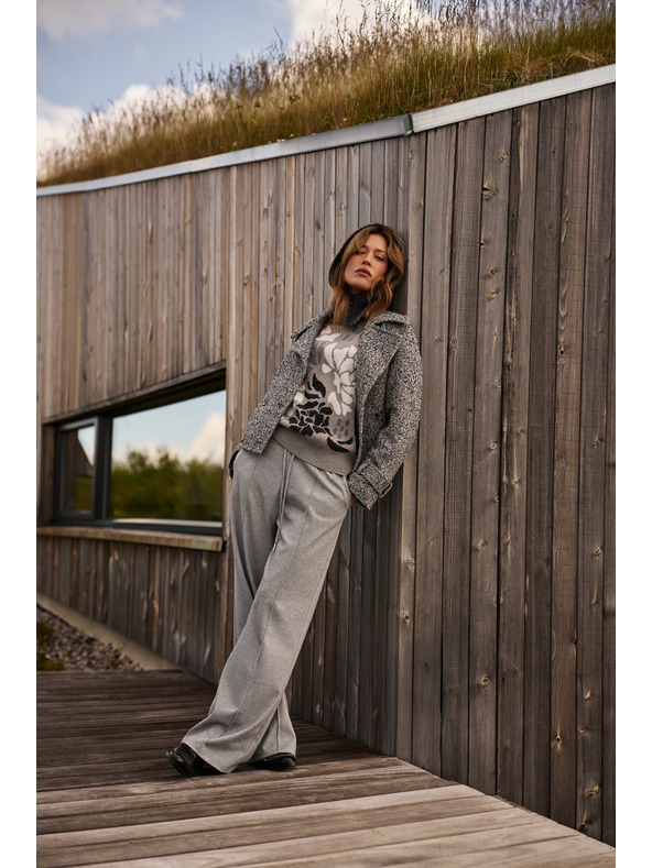 Moodo Svetr s rolákem šedý Moodo