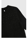 Moodo Svetr zdobený korálky černý Moodo