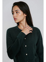 Moodo Tmavě zelený kardigan Moodo