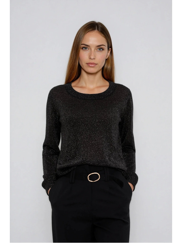 Moodo Svetr z viskózy černý Moodo