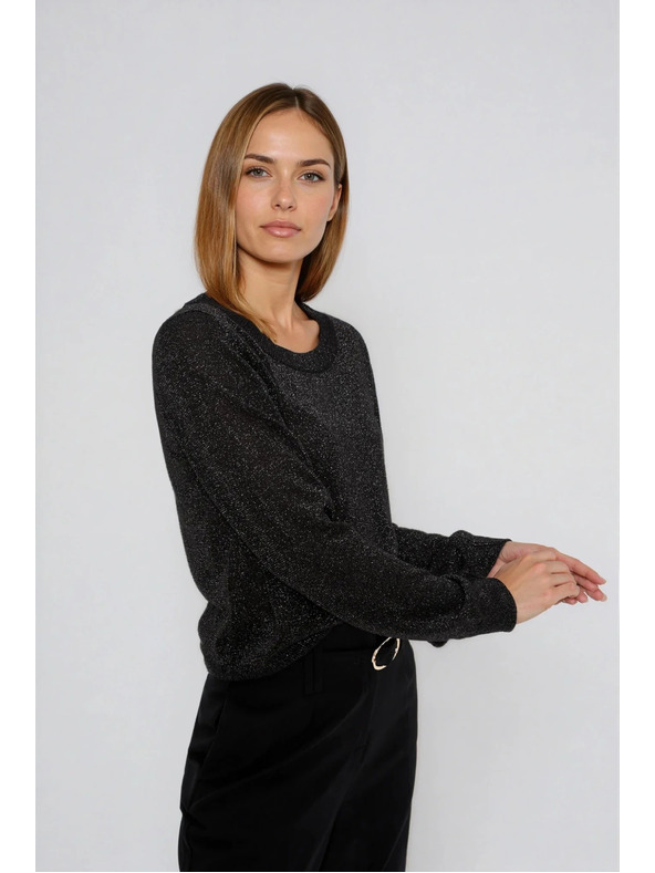 Moodo Svetr z viskózy černý Moodo