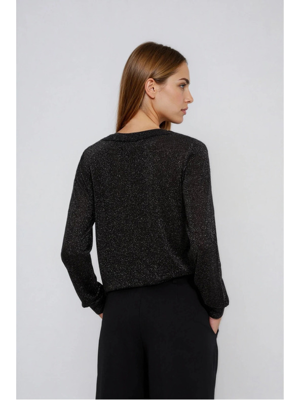 Moodo Svetr z viskózy černý Moodo