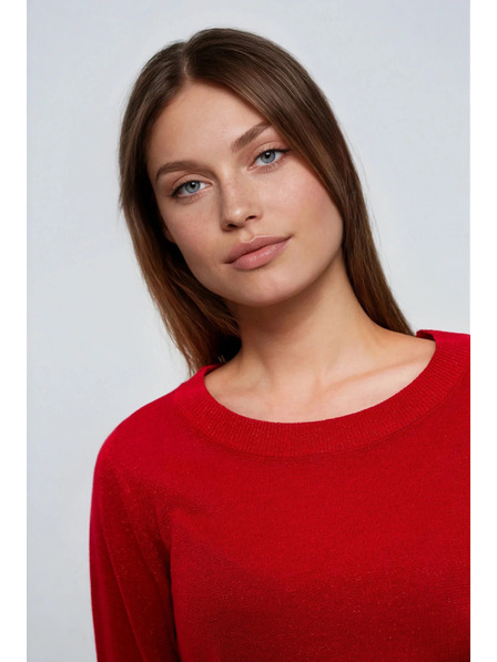 Moodo Svetr z viskózy červený Moodo