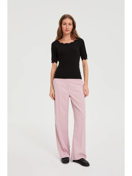 Moodo Přiléhavý černý svetr Moodo