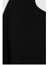 Moodo Přiléhavý černý svetr Moodo