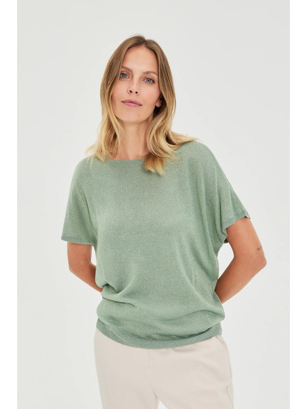 Moodo Viskózový svetr olivový Moodo