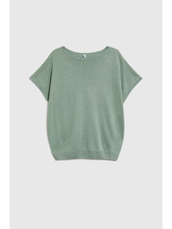 Moodo Viskózový svetr olivový Moodo