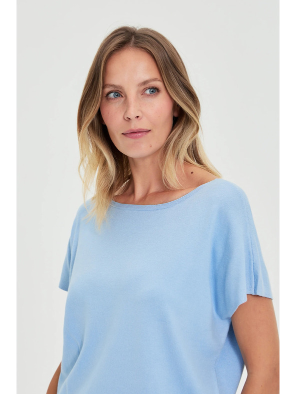 Moodo Tenký svetr modrý Moodo