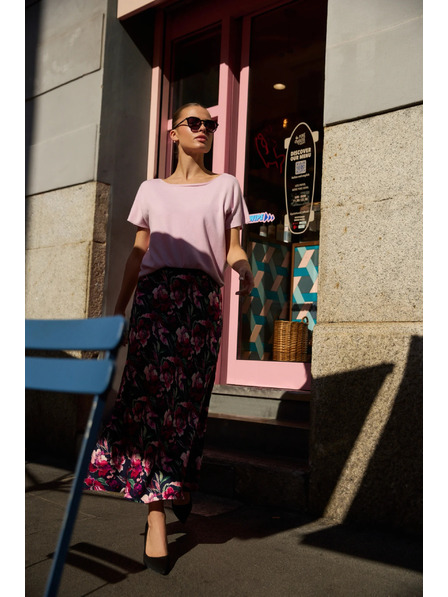 Moodo Tenký svetr růžový Moodo