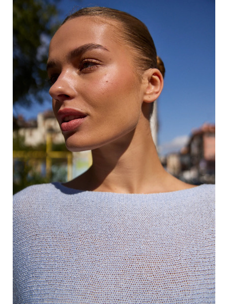 Moodo Tenký svetr modrý Moodo