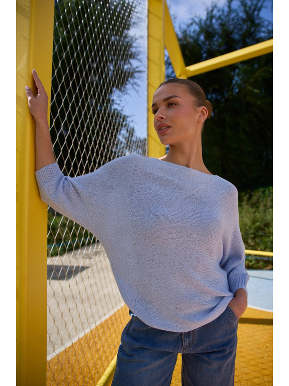 Moodo Tenký svetr modrý Moodo