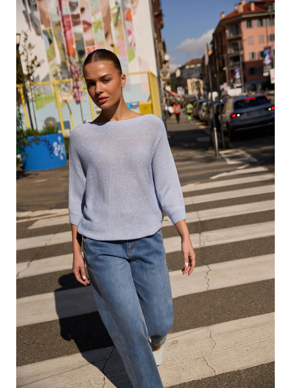 Moodo Tenký svetr modrý Moodo