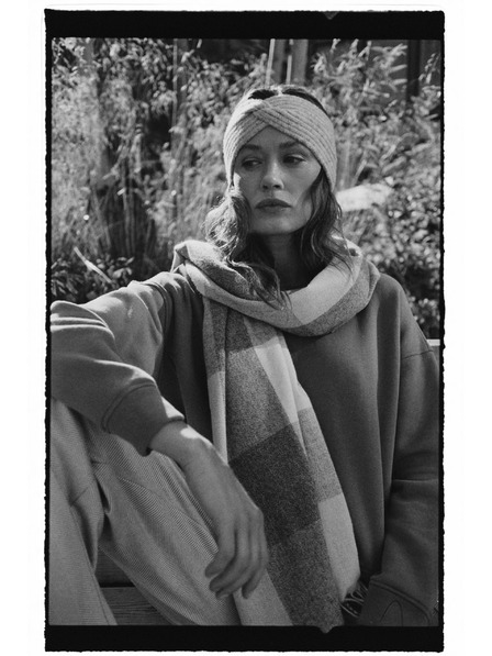 Moodo Šála v kostce béžová Moodo