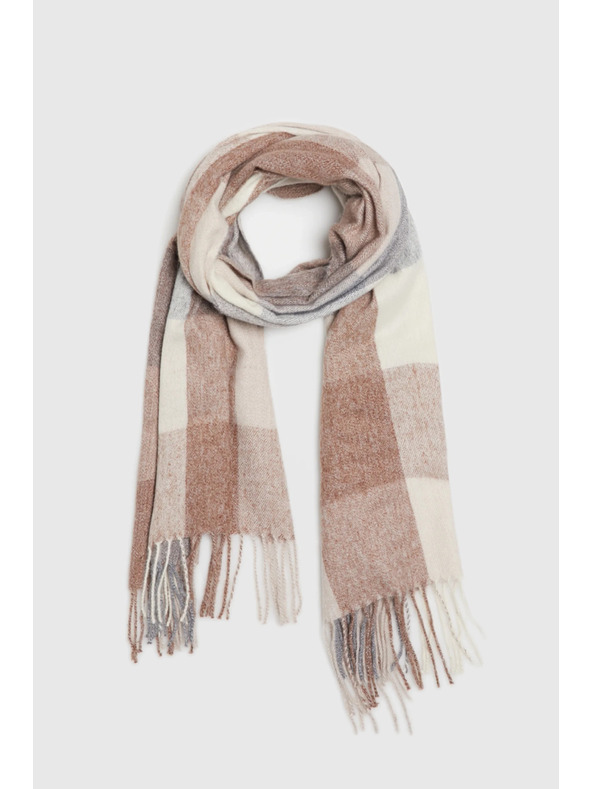 Moodo Šála v kostce béžová Moodo