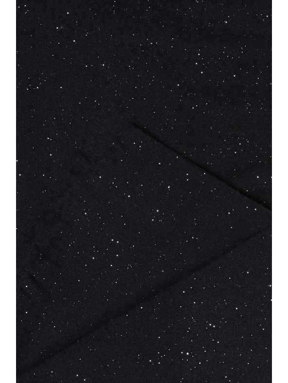 Moodo Hladký černý šál Moodo