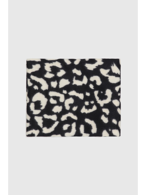 Moodo Krémová šála s leopardím vzorem Moodo