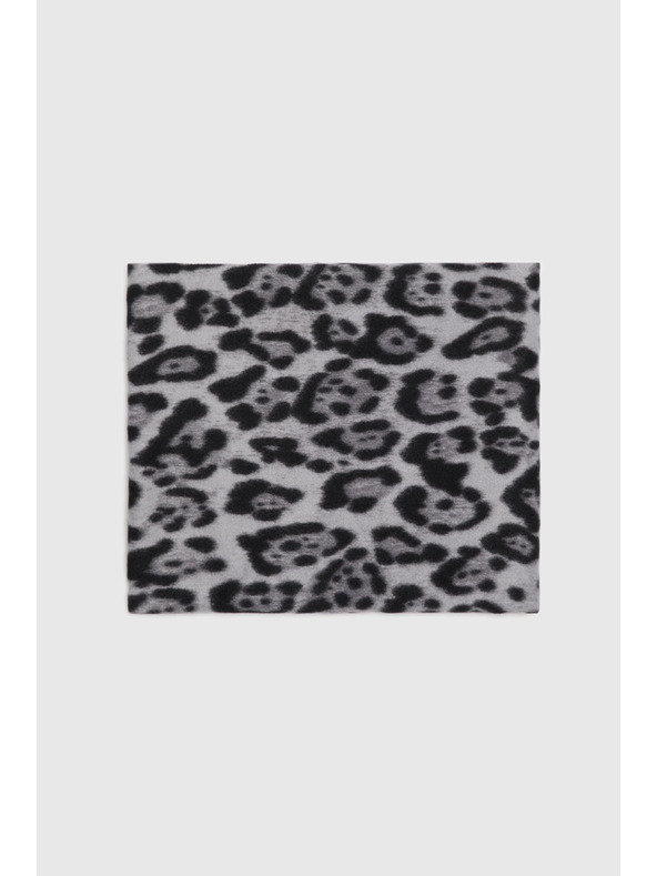 Moodo Šál v leopardím vzoru šedý Moodo