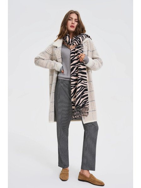 Moodo Šál se zvířecím vzorem béžový Moodo