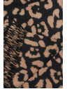 Moodo Hnědá šála s leopardím vzorem Moodo