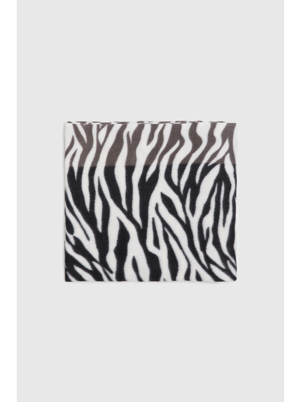 Moodo Vzorovaný šál černý Moodo