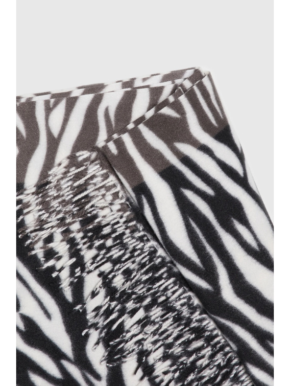 Moodo Vzorovaný šál černý Moodo