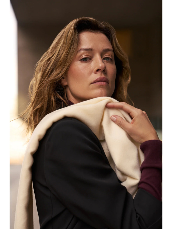 Moodo Šál se střapci krémový Moodo