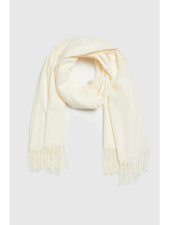 Moodo Šál se střapci krémový Moodo