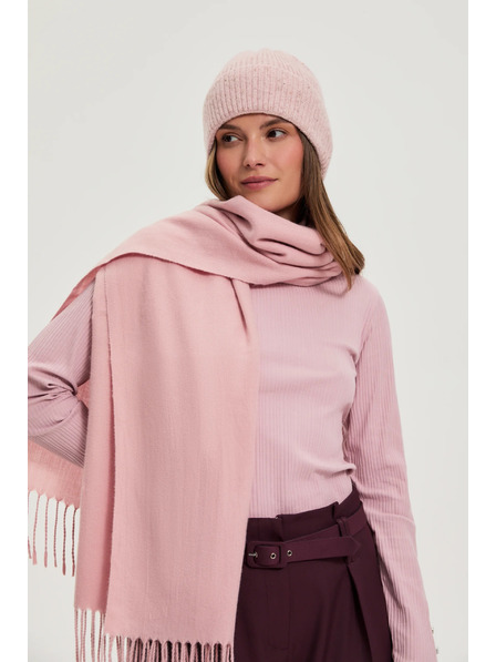 Moodo Šál se střapci růžový Moodo