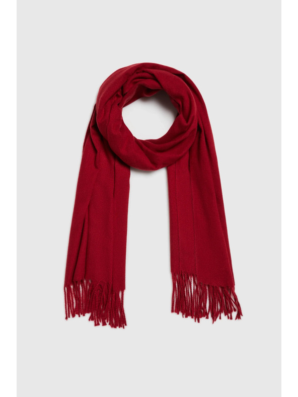 Moodo Šál se střapci červený Moodo