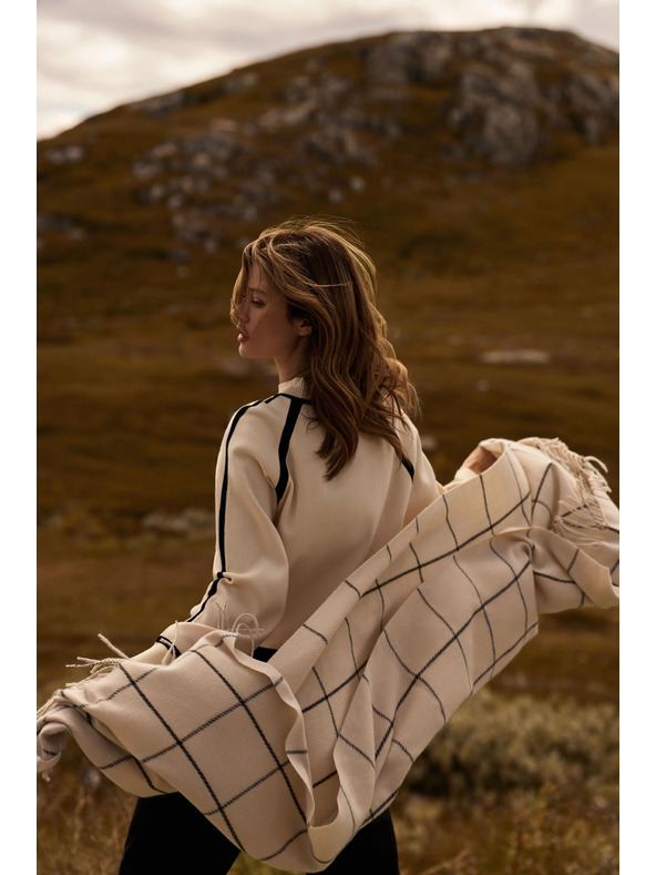 Moodo Šála v kostce bílá Moodo