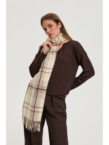 Moodo Šála v kostce béžová Moodo