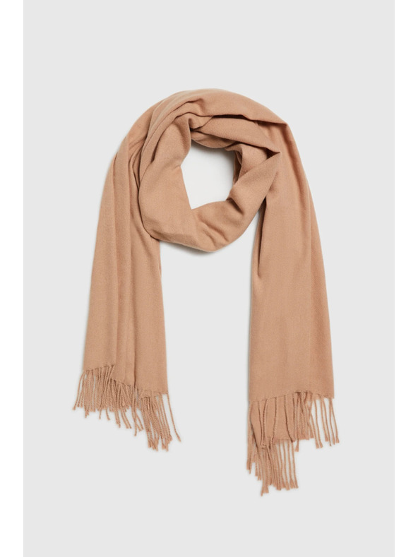 Moodo Šál se střapci béžový Moodo