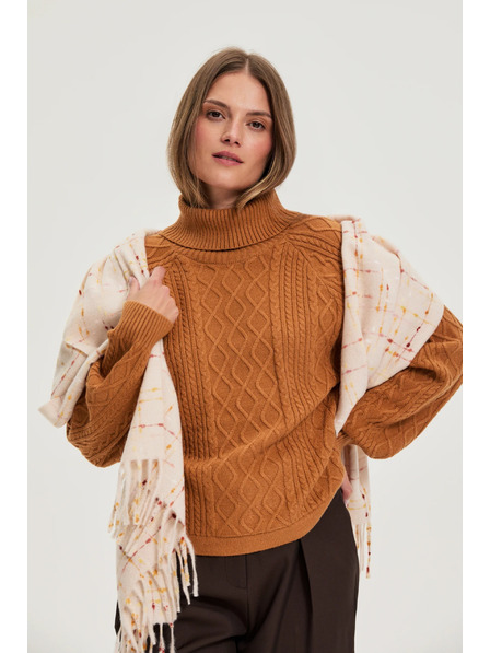 Moodo Šál se střapci růžový Moodo