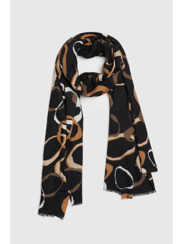 Moodo Šála se vzorem černá Moodo