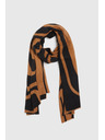 Moodo Šála s geometrickým vzorem hnědá Moodo