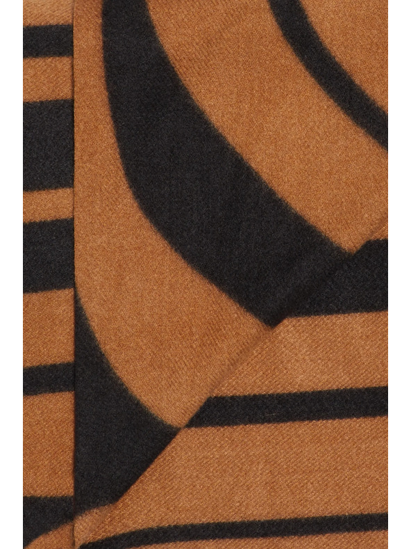 Moodo Šála s geometrickým vzorem hnědá Moodo