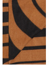 Moodo Šála s geometrickým vzorem hnědá Moodo
