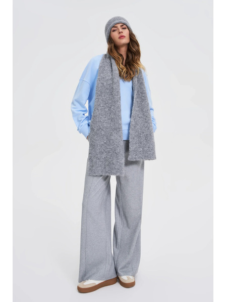 Moodo Šál s příměsí vlny šedý Moodo