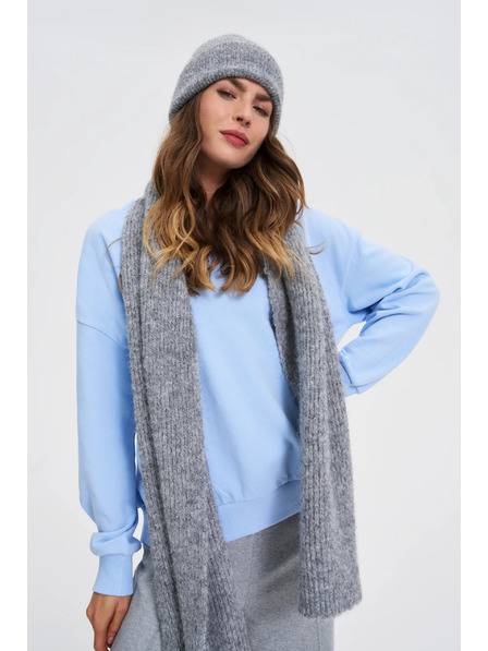 Moodo Šál s příměsí vlny šedý Moodo