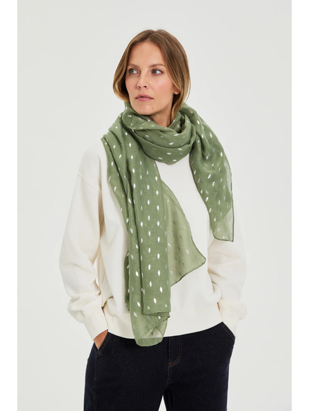 Moodo Šála s potiskem olivová Moodo