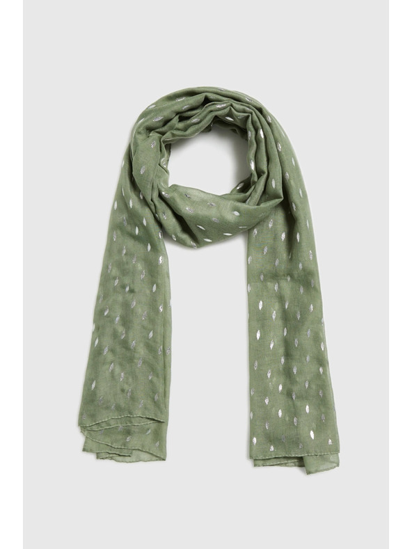 Moodo Šála s potiskem olivová Moodo