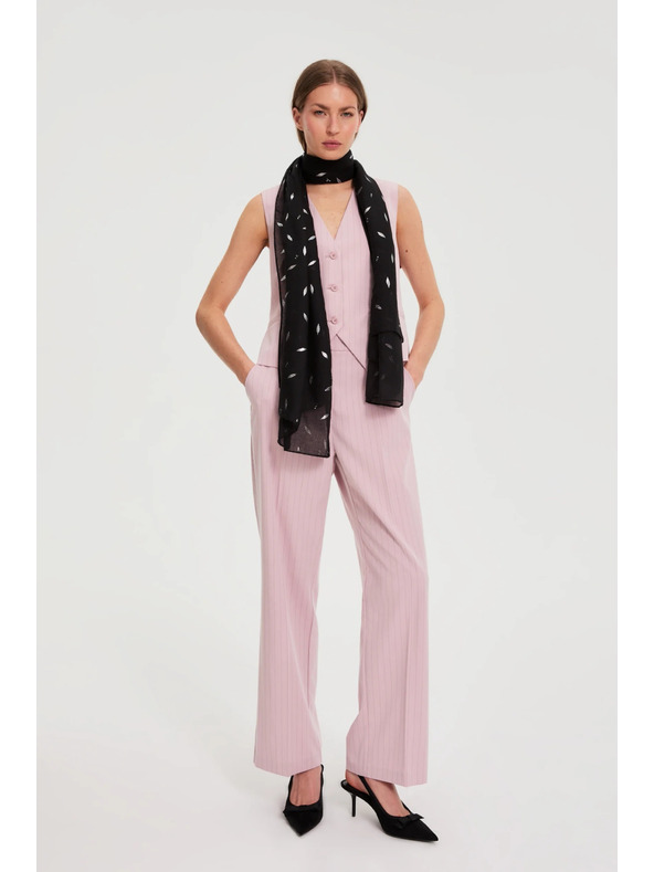 Moodo Šála s metalickým potiskem černá Moodo