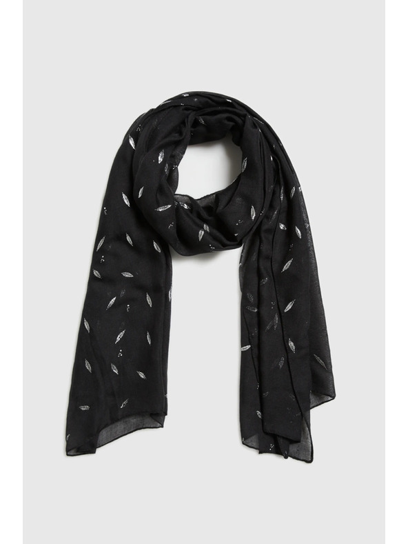 Moodo Šála s metalickým potiskem černá Moodo