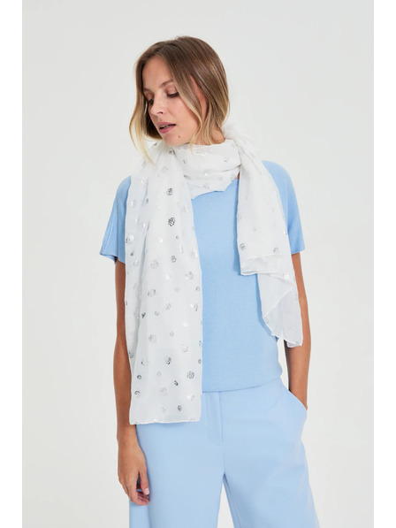 Moodo Šála s potiskem bílá Moodo