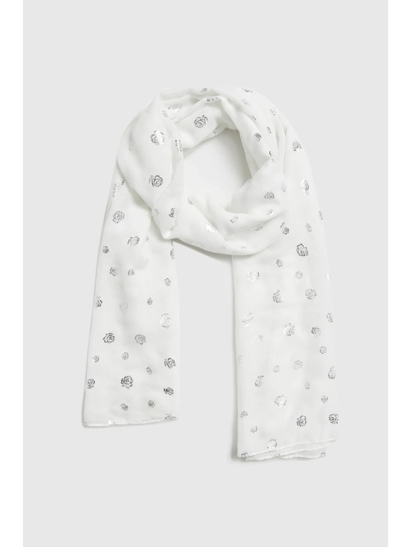 Moodo Šála s potiskem bílá Moodo