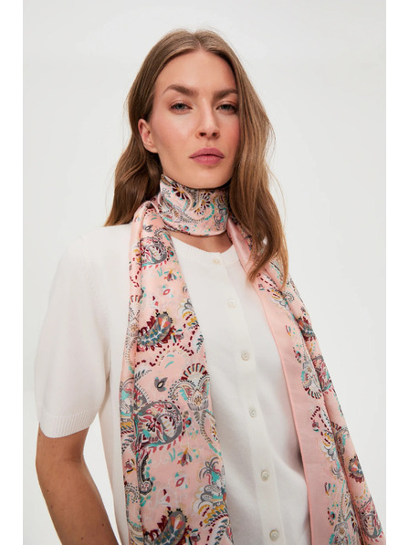 Moodo Šál se vzorem růžový Moodo