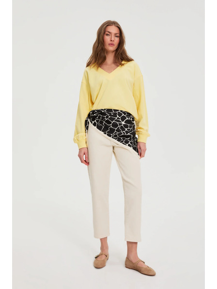 Moodo Vzorovaný šátek černý Moodo